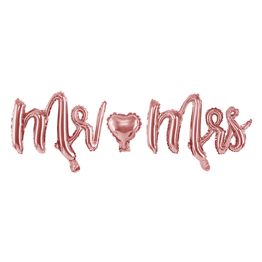 1 ballon - Inscription - Mr & Mrs