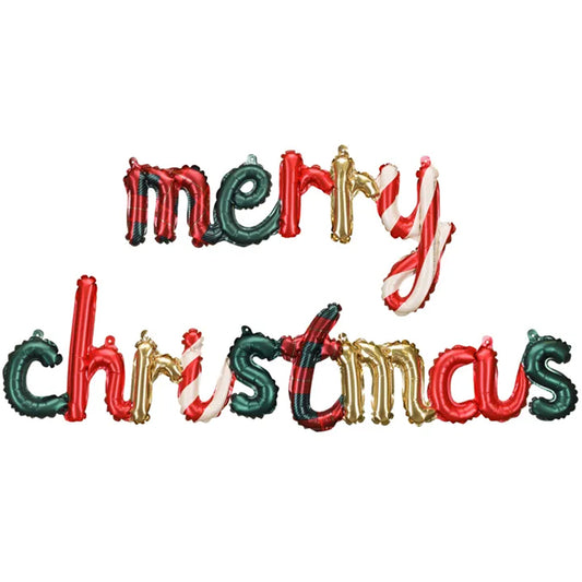 1 ballon - Inscription - Merry Christmas