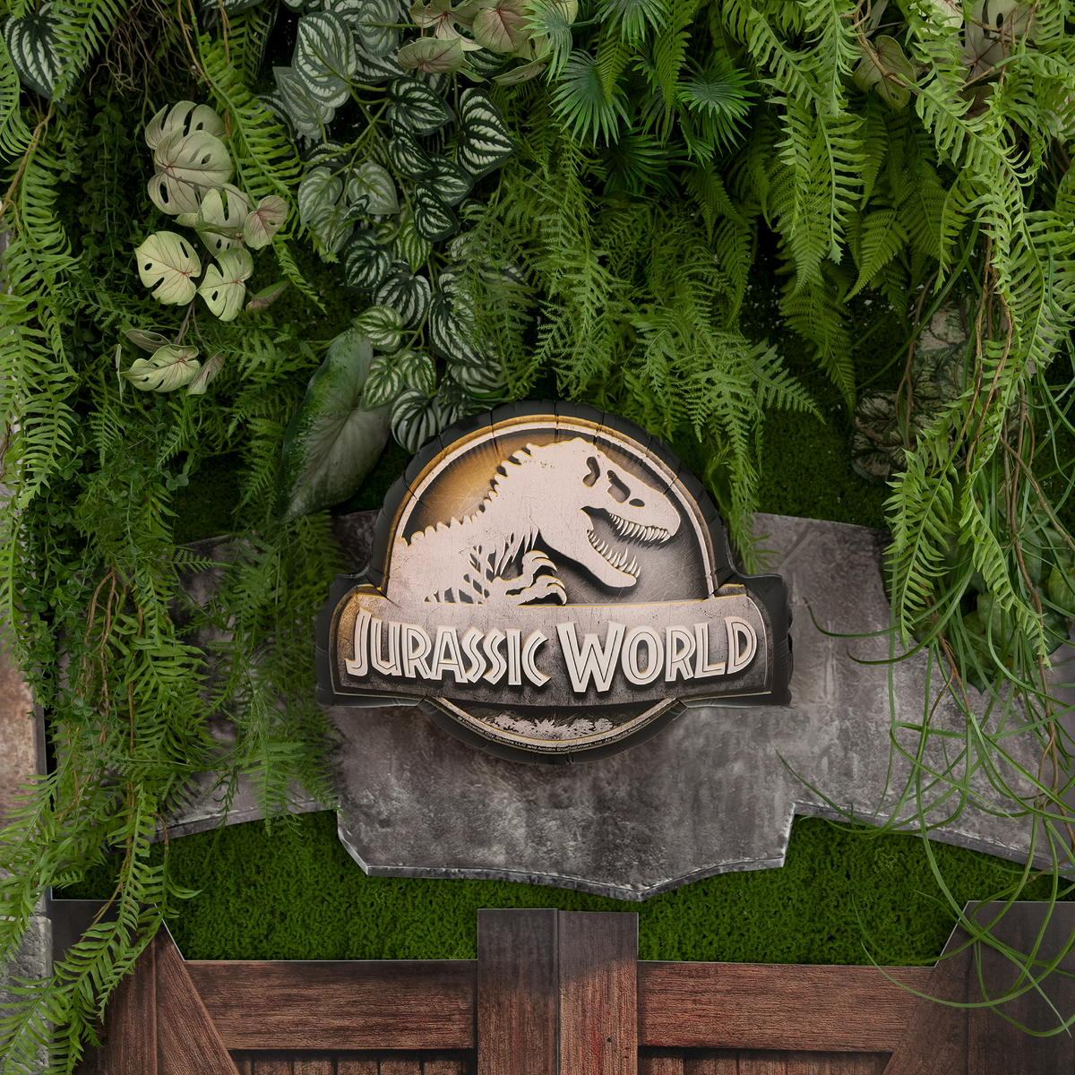1 ballon - Logo Jurassic World