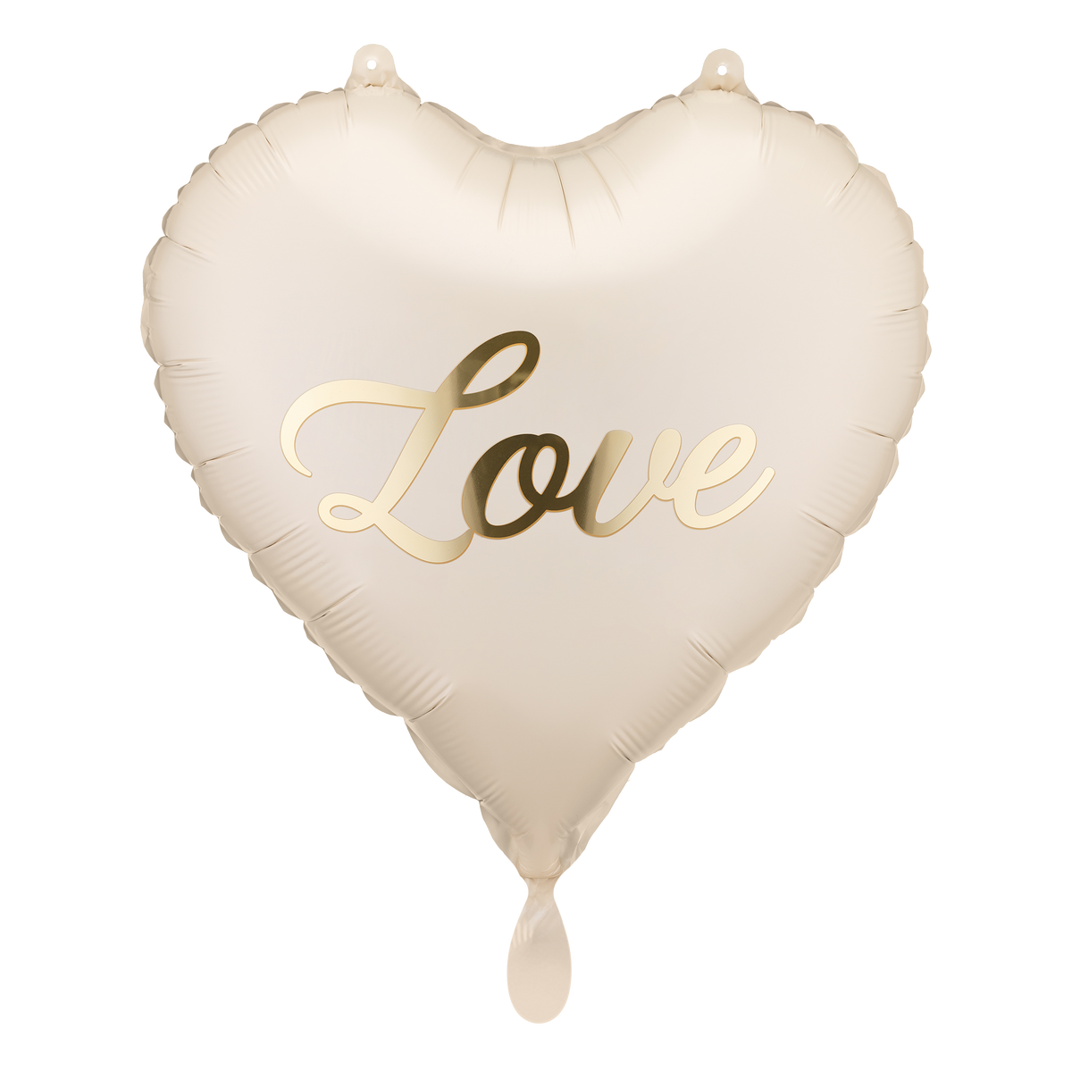 1 Ballon - Cœur Amour - Crème