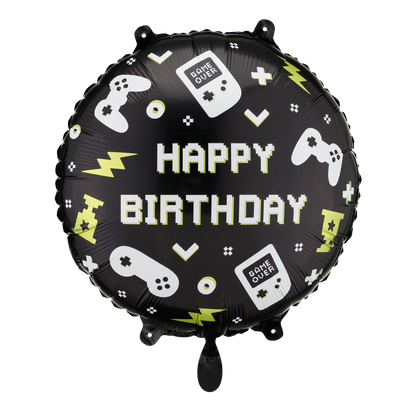 1 Ballon - Joyeux Anniversaire Gamer