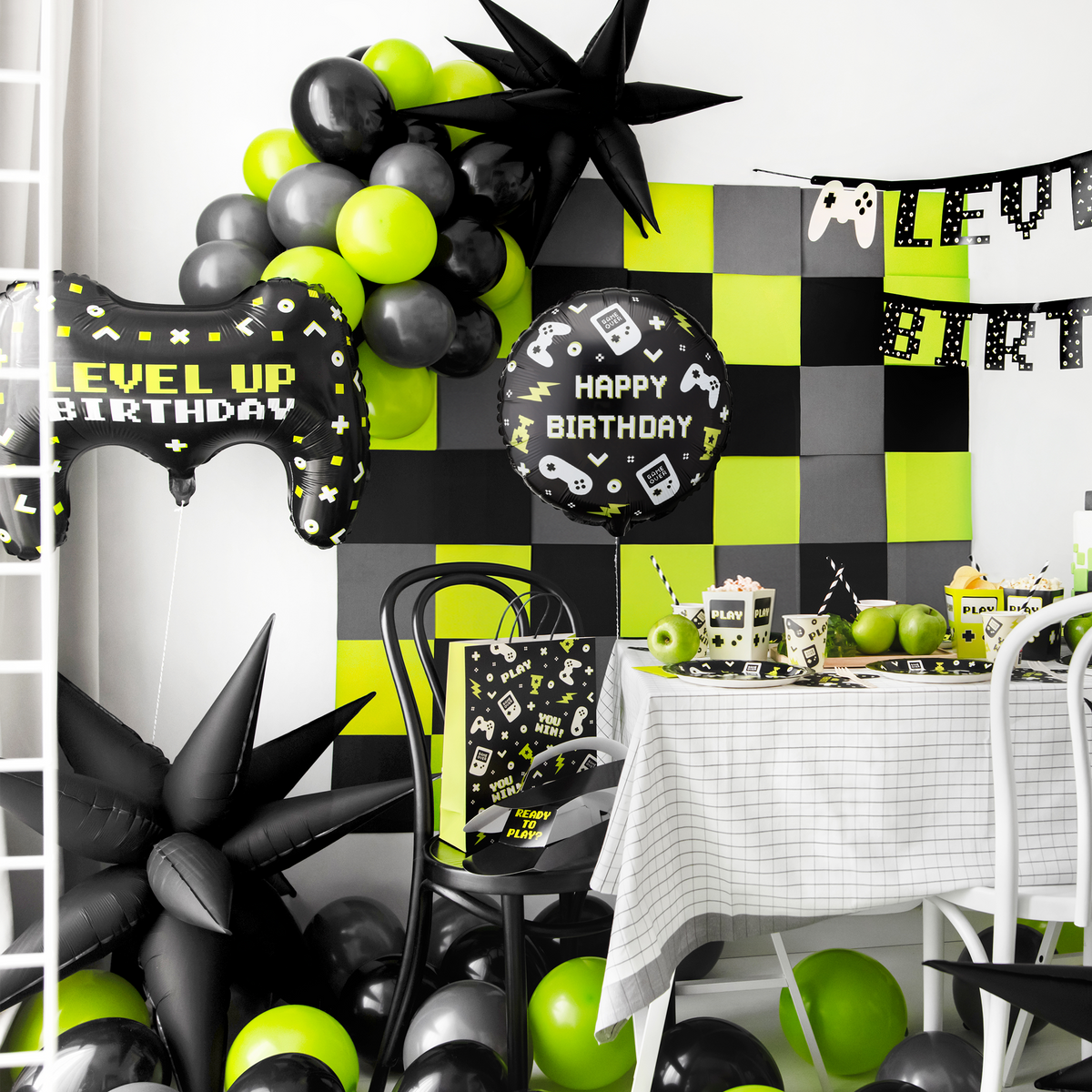 1 Ballon - Joyeux Anniversaire Gamer
