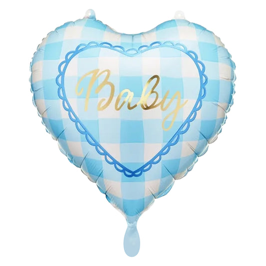 1 ballon - Baby boy - Lichtblauw