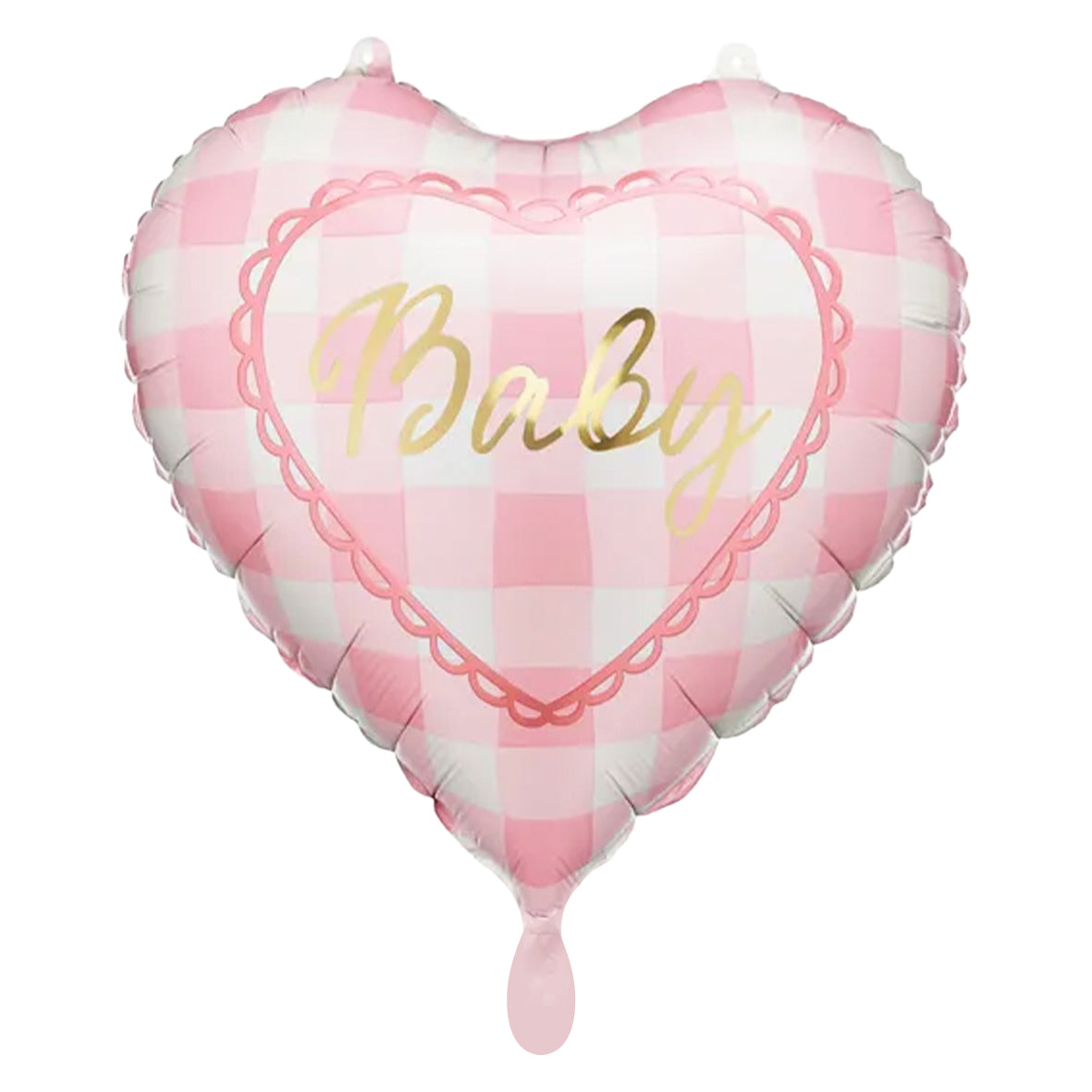 1 ballon - Baby meisje - Lichtroze