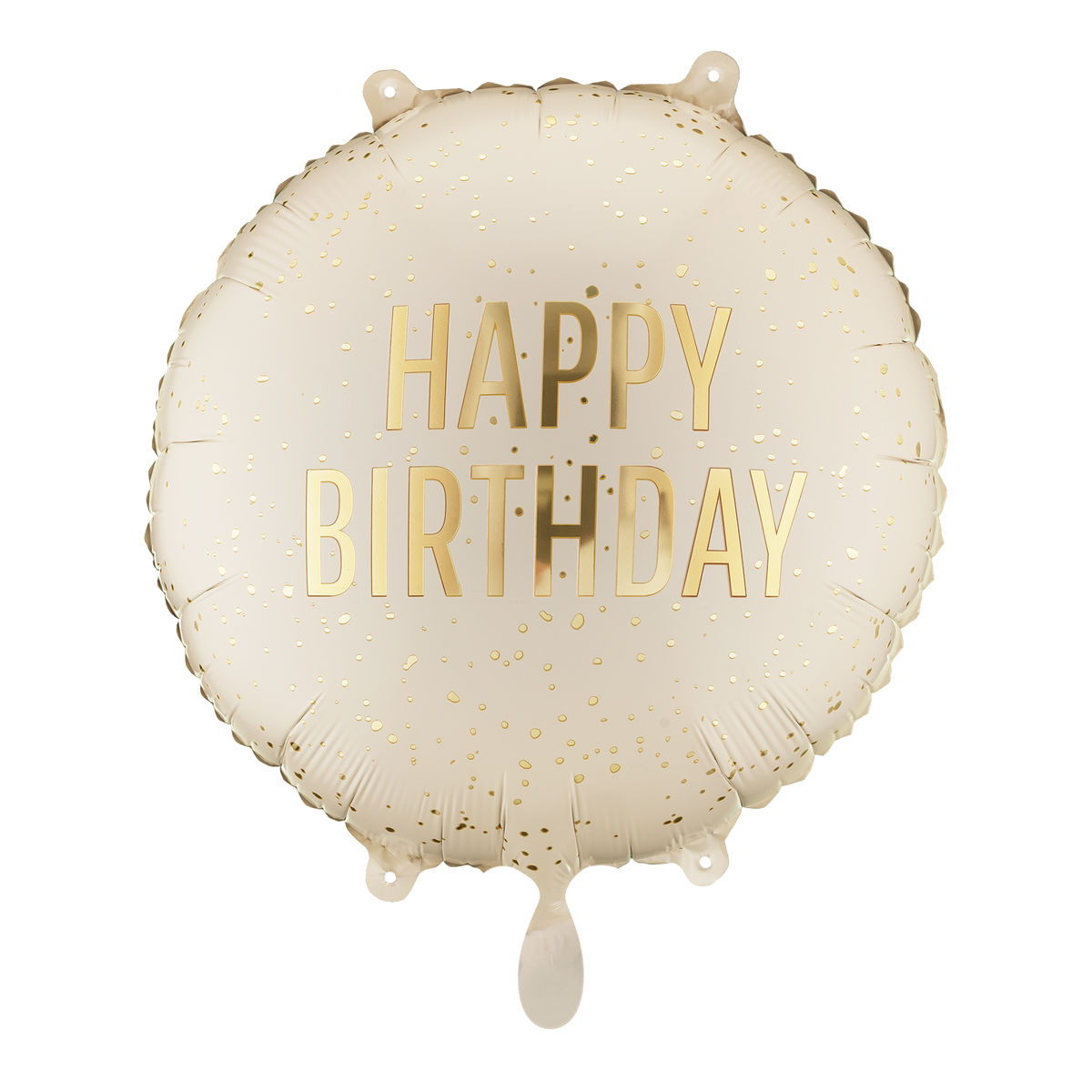 1 Ballon - Happy Birthday Crème