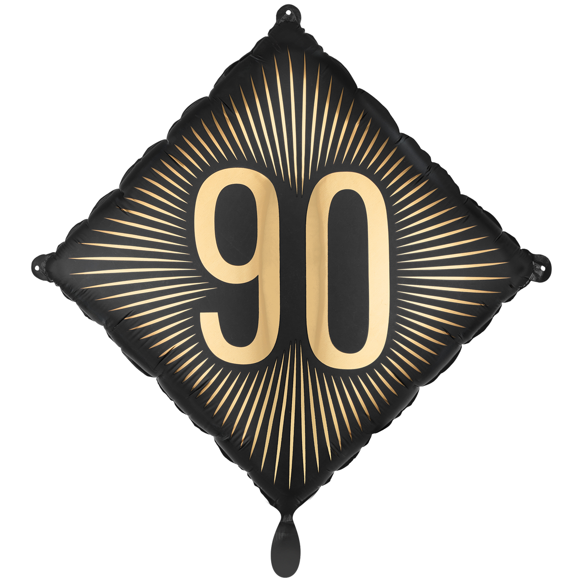 1 ballon - Noir - Or Anniversaire 90