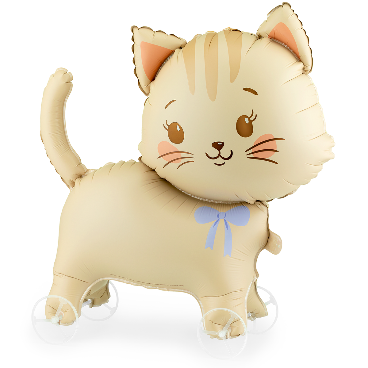 1 ballon XXL - Chat sur roulettes