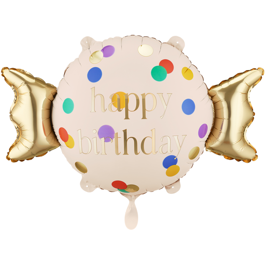 1 Ballon - Bonbon Joyeux Anniversaire