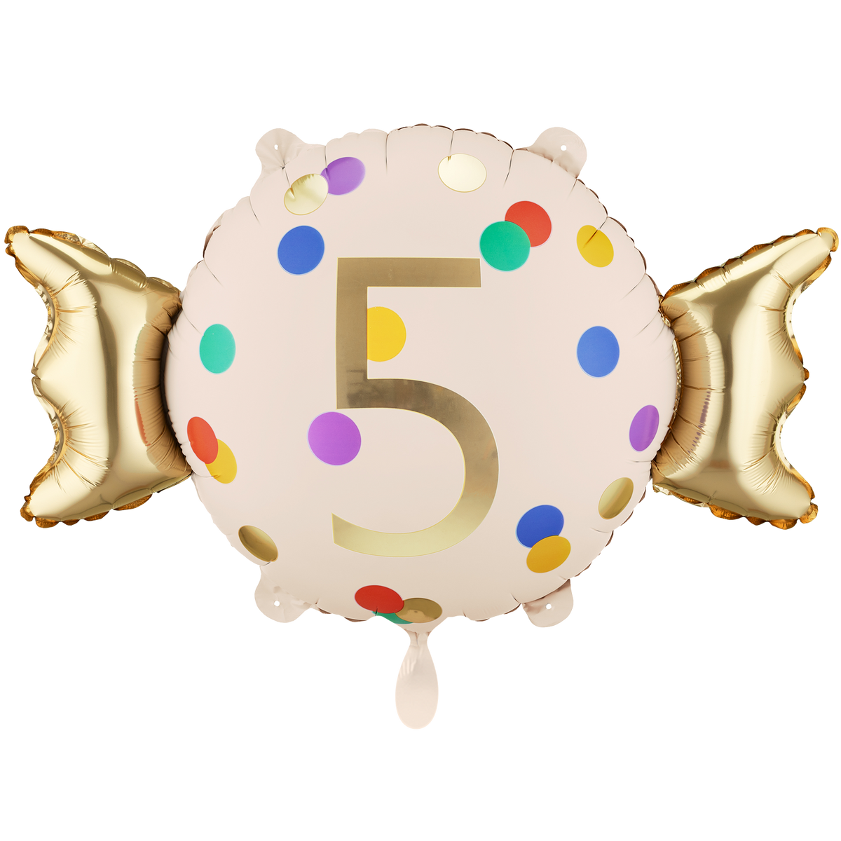 1 ballon - chiffre 5 - bonbon