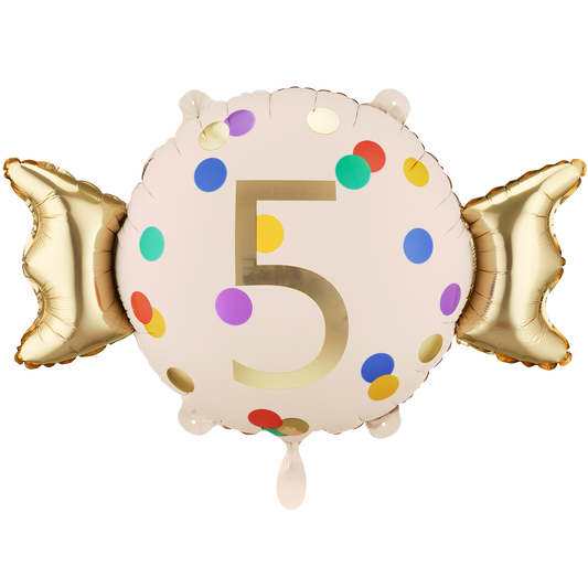 1 Ballon - Nummer 5 - Bonbon