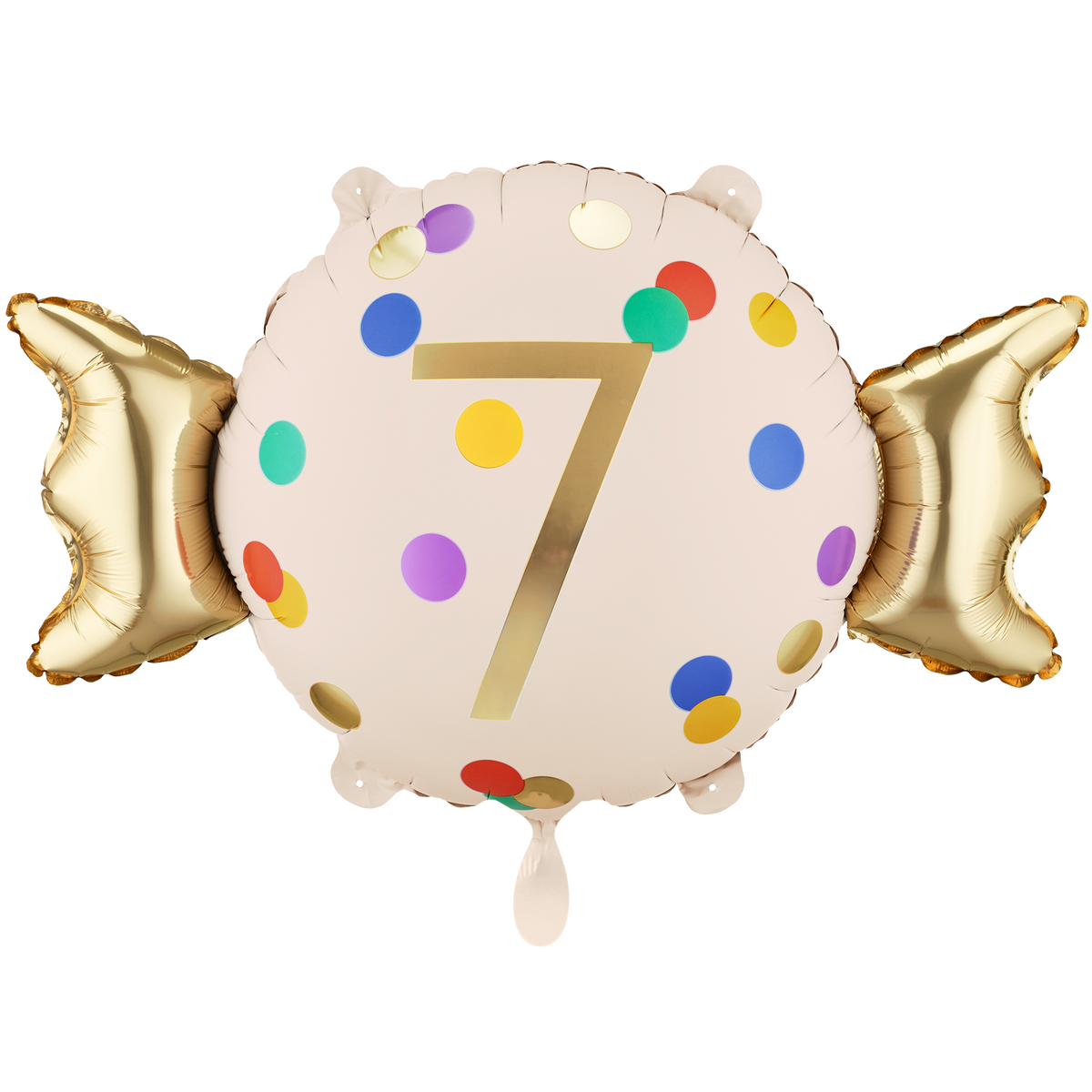1 ballon - chiffre 7 - bonbon
