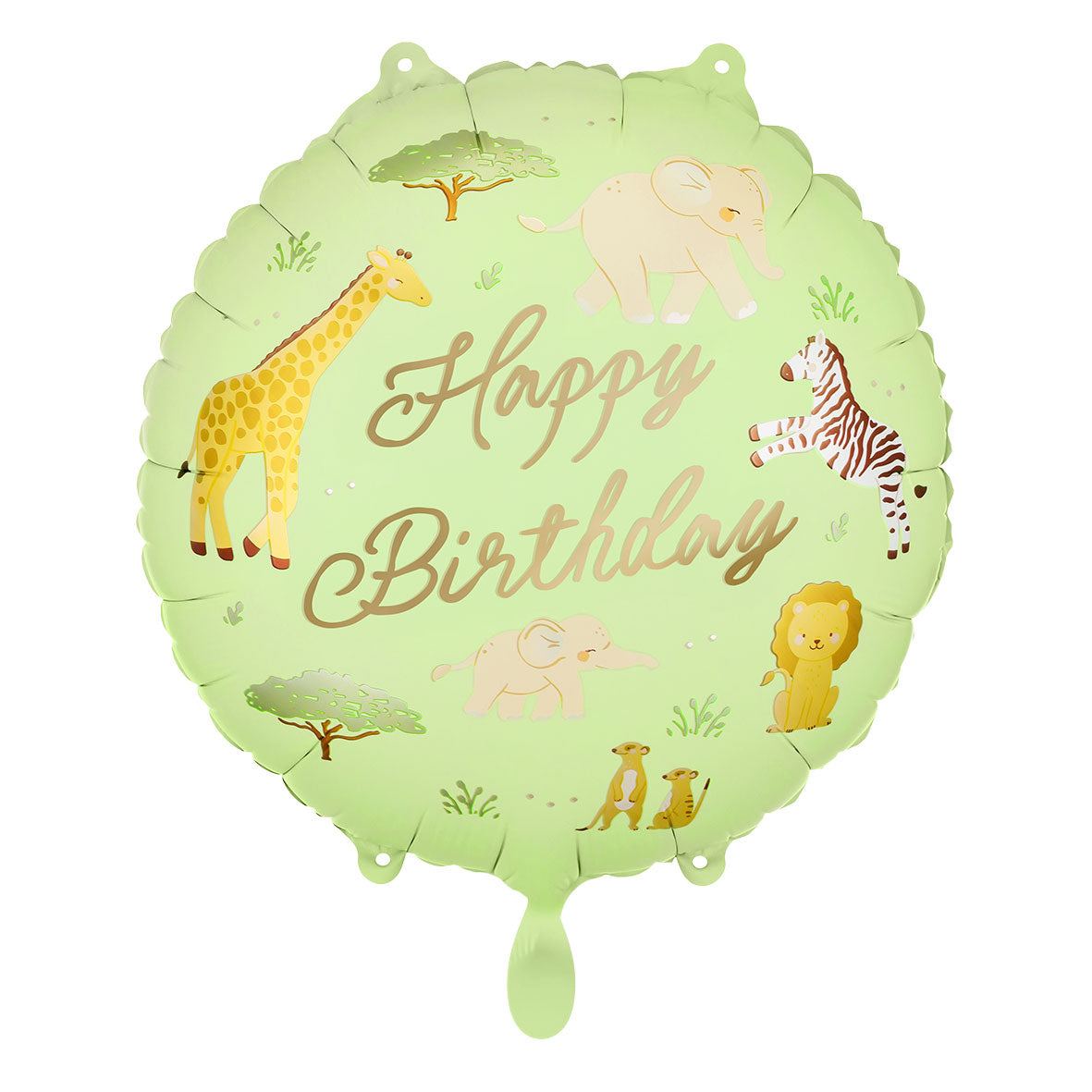 1 ballon - Joyeux Anniversaire - Safari