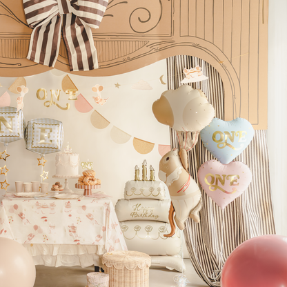 1 ballon - UN - Rose clair