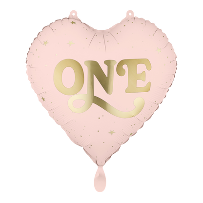 1 ballon - UN - Rose clair