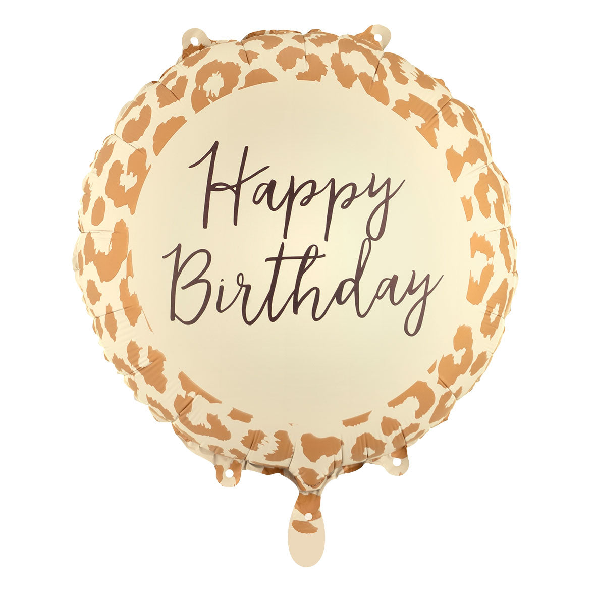 1 Ballon - Happy Birthday - Imprimé léopard