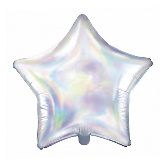 1 Ballon - Étoile - Iridescent