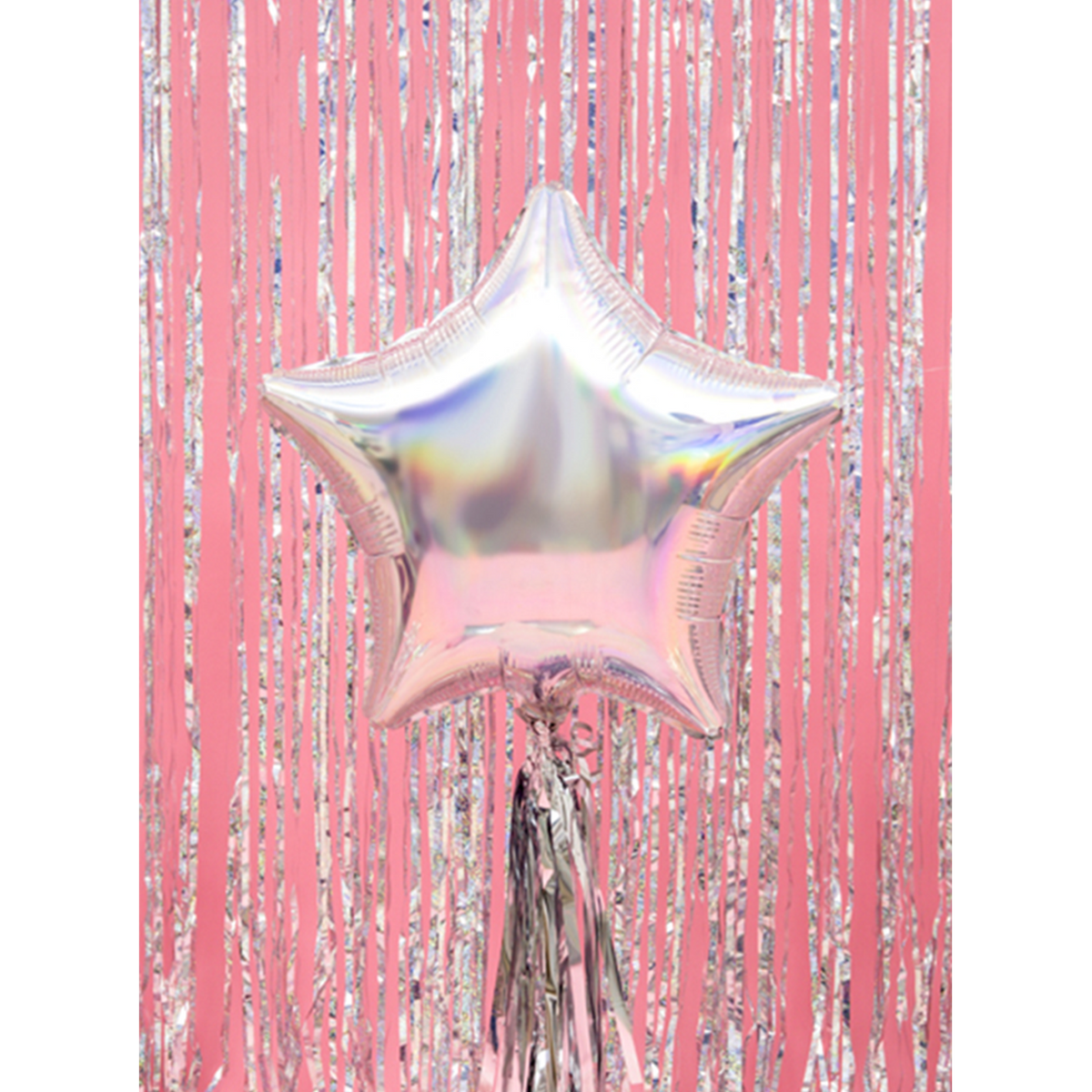 1 Ballon - Étoile - Iridescent