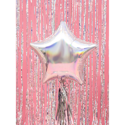 1 Ballon - Étoile - Iridescent