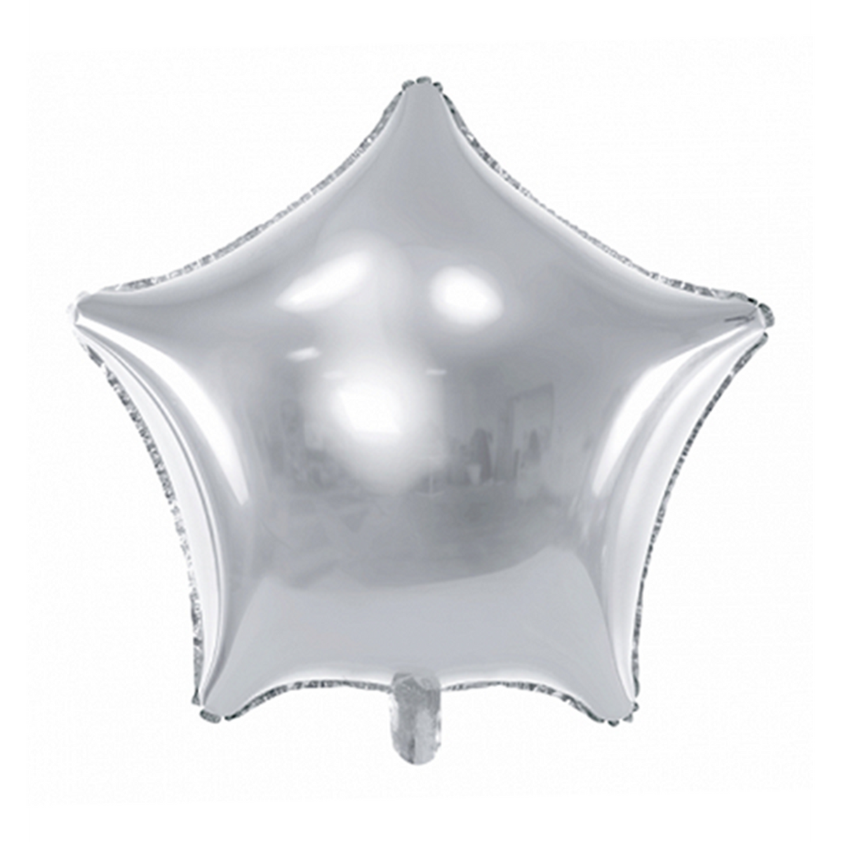 1 ballon - étoile - argenté