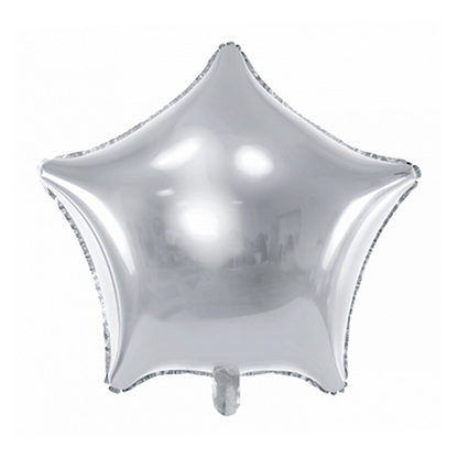 1 ballon - étoile - argenté