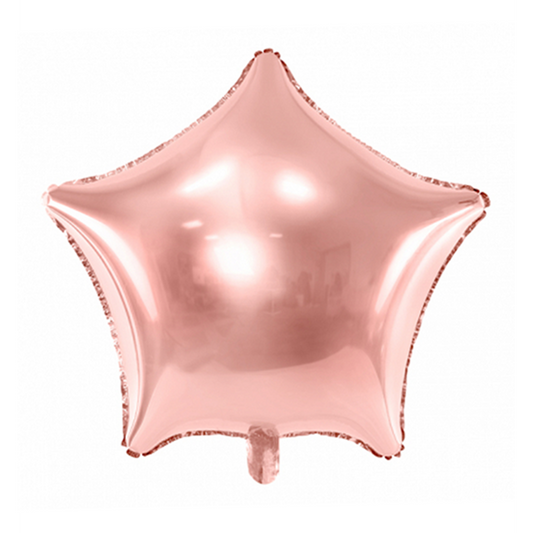 1 ballon - étoile - or rose