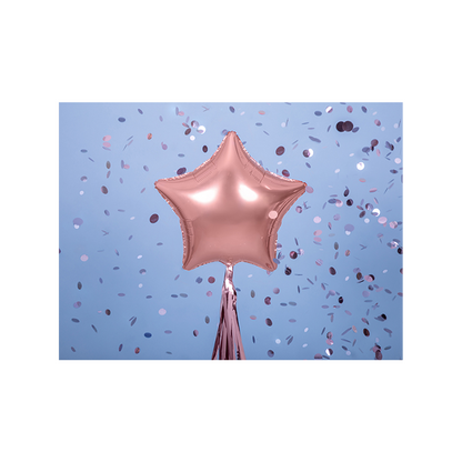 1 ballon - étoile - or rose