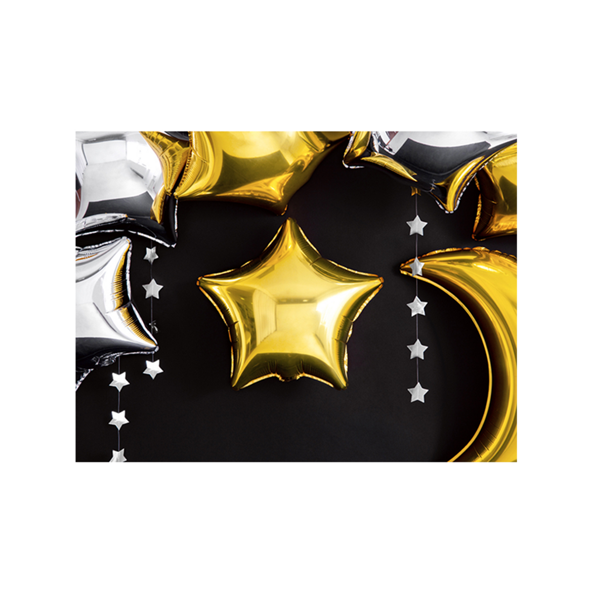 1 ballon - étoile - or