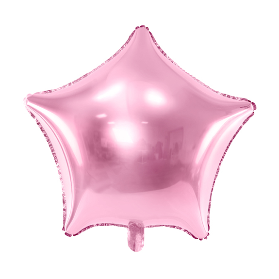 1 ballon - étoile - rose