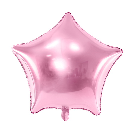 1 Ballon - Ster - Roze