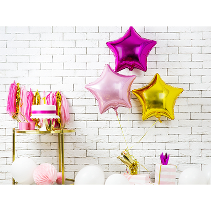 1 ballon - étoile - rose