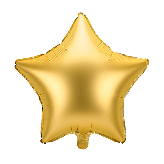 1 ballon - ster - satijn - goud