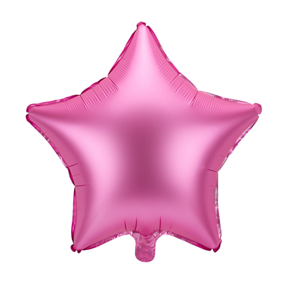 1 ballon - ster - satijn - roze
