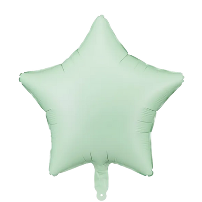 1 Ballon - Étoile - Satin - Vert