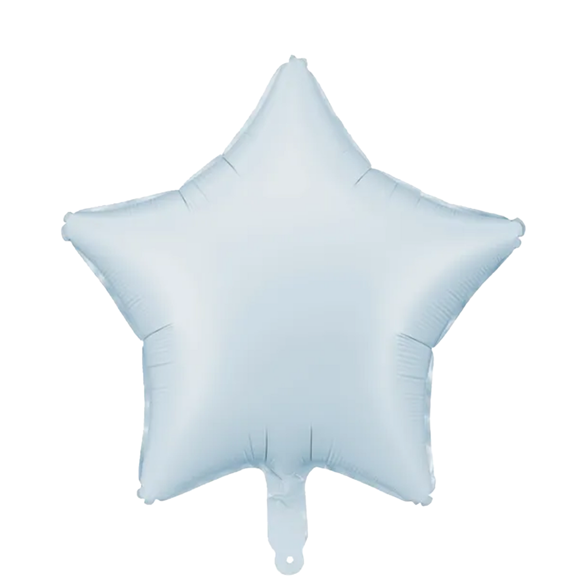 1 Ballon - Étoile - Satin - Bleu clair