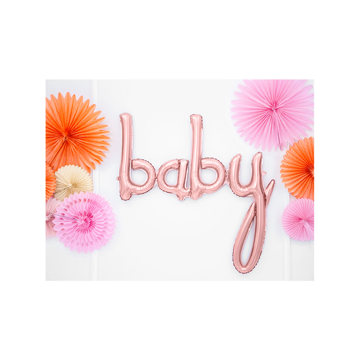 1 Ballon - Opdruk - Baby - Roségoud