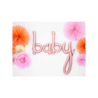 1 Ballon - Opdruk - Baby - Roségoud
