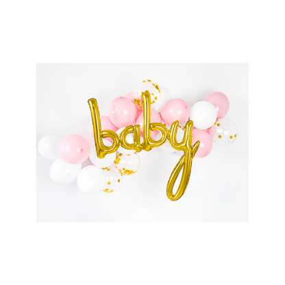 1 Ballon - Tekstopdruk - Baby - Goud
