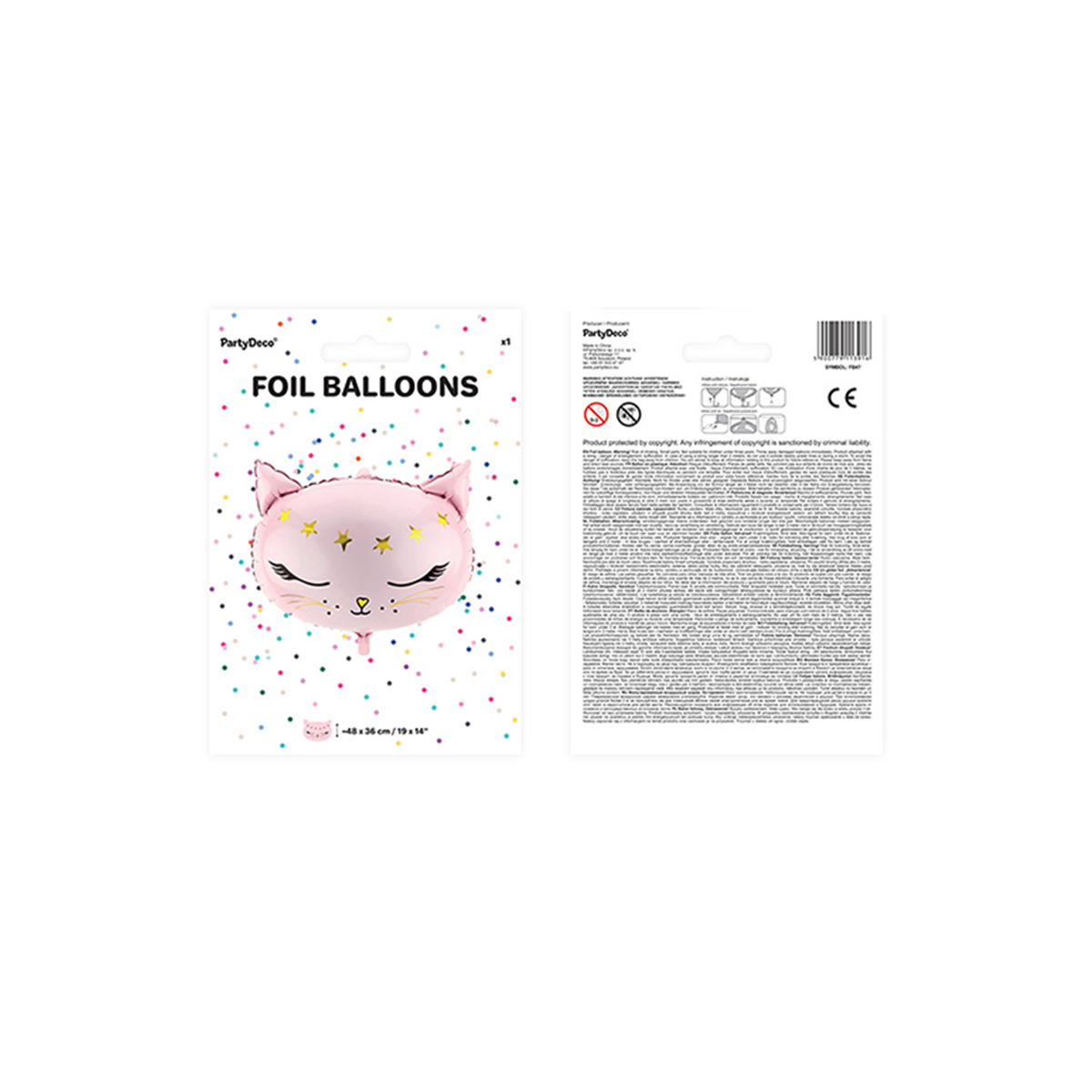 1 Ballon XXL - Glanzende Kat