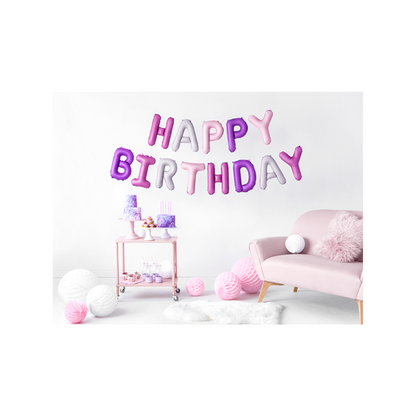 1 Ballon - Opschrift - Happy Birthday - Trendy