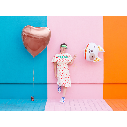 1 Ballon XXL - Cœur - Or Rose