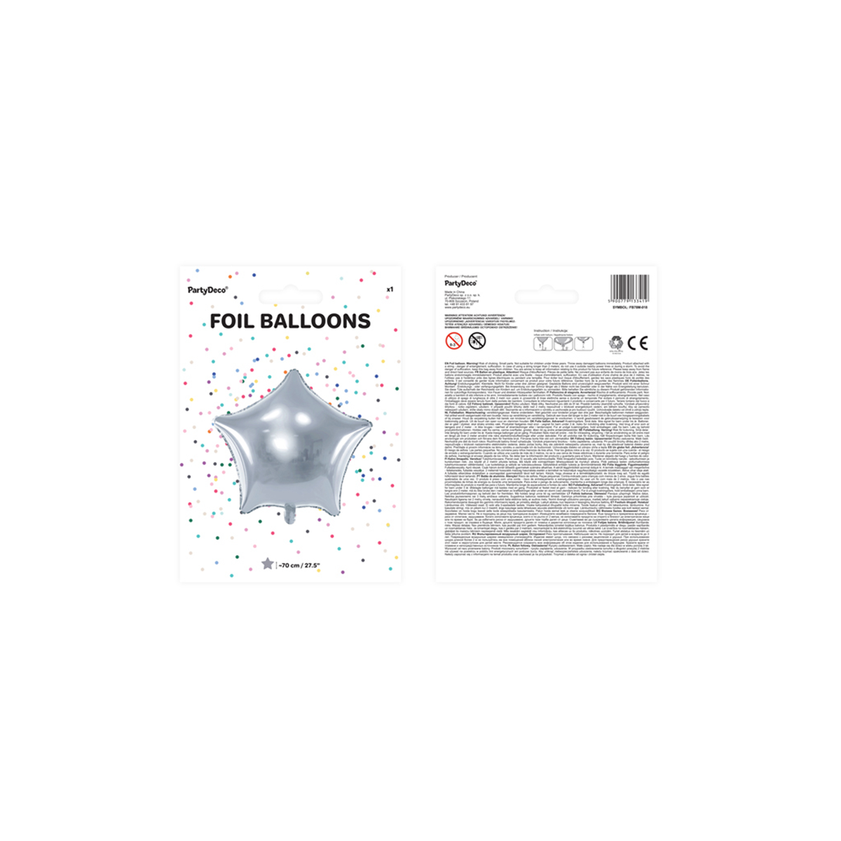 1 Ballon XXL - Étoile - Argenté