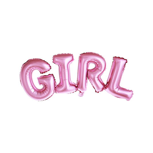 1 ballon - inscription - GIRL
