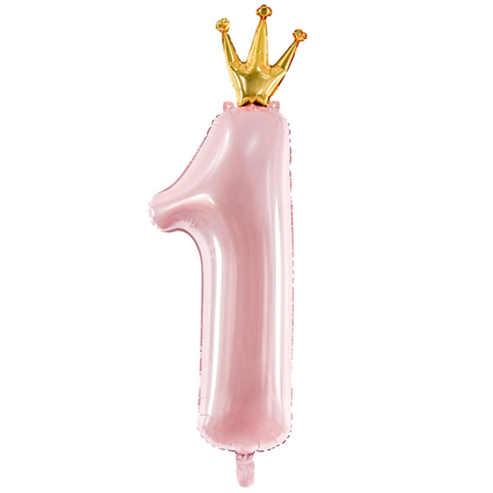 1 Ballon XXL - Chiffre 1 - Princesse
