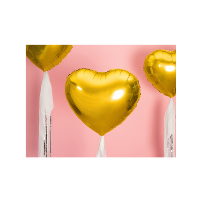 1 ballon - hart - goud