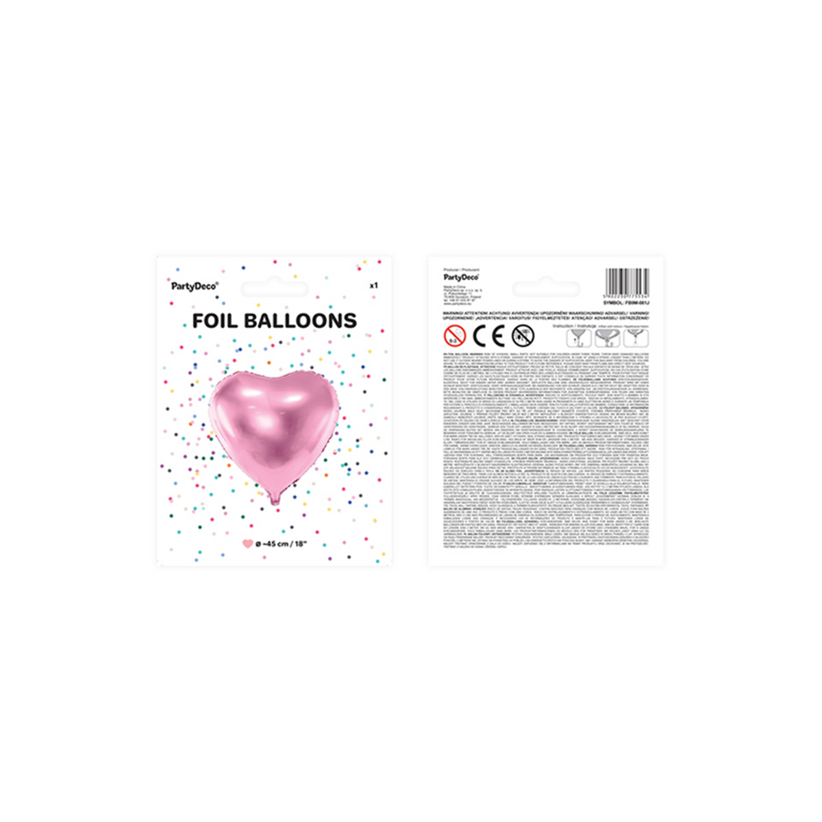 1 Ballon - Cœur - Rose