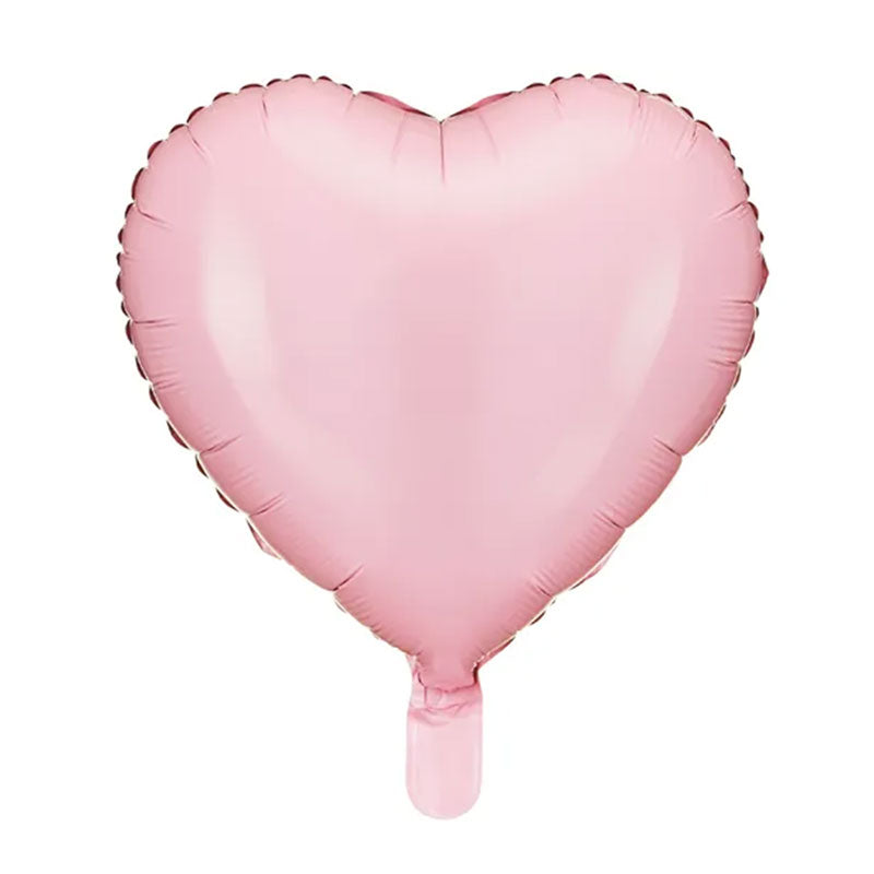 1 ballon - cœur - rose clair