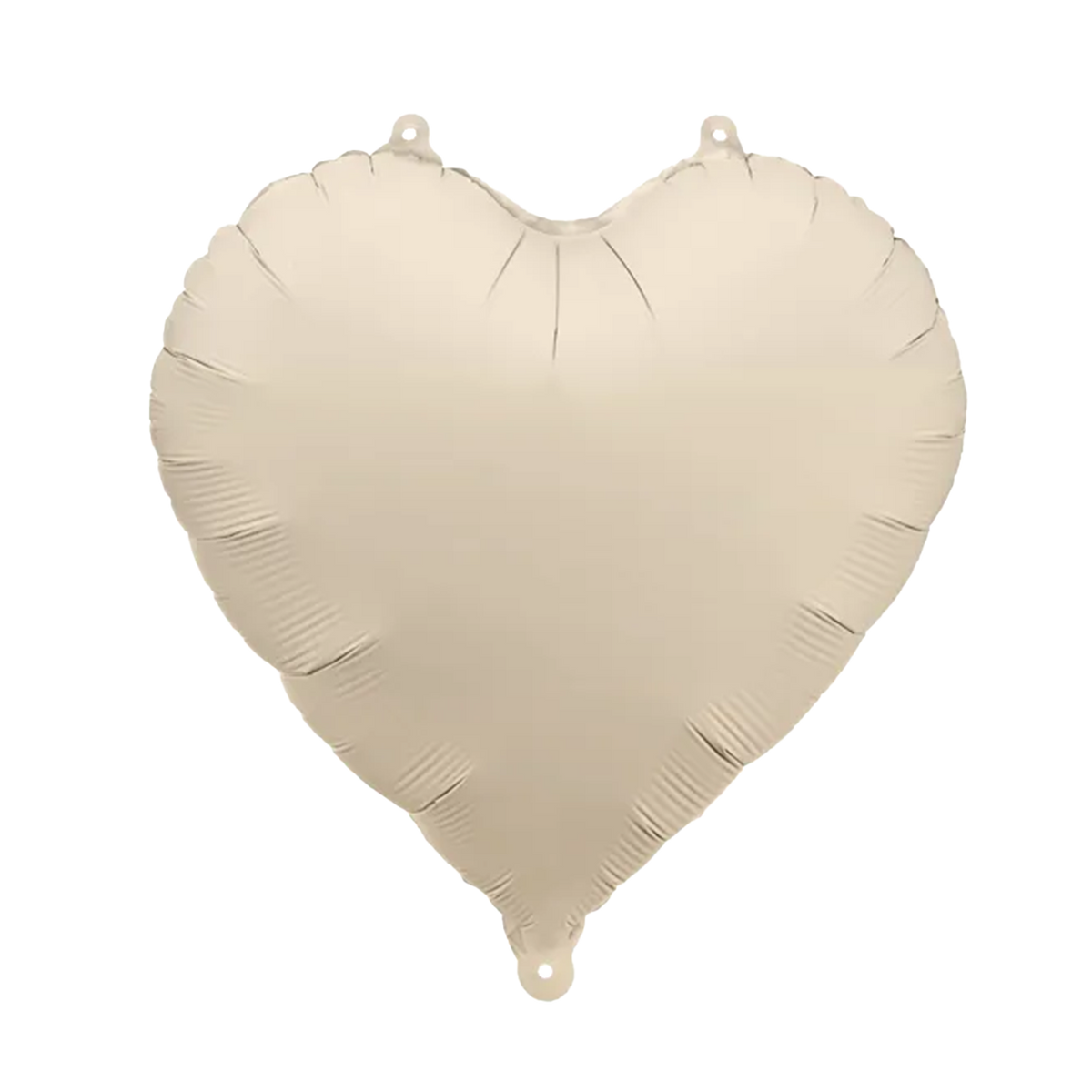 1 Ballon - Hart - Satijn - Lichtbeige