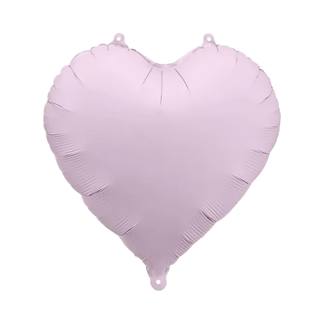 1 ballon - hart - satijn - lila
