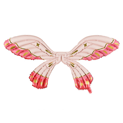 1 ballon - ailes de papillon - rose