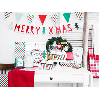 1 guirlande de fanions - 1,3 m - Joyeux Noël